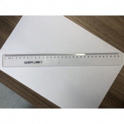 SURPLUWET Stationery ruler，30cm length scale, transparent scale, stationery ruler.